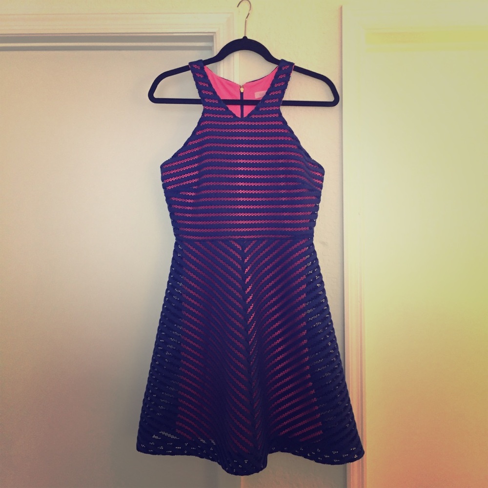 Lilly Pulitzer crochet stripe Megyn dress LIKE NEW